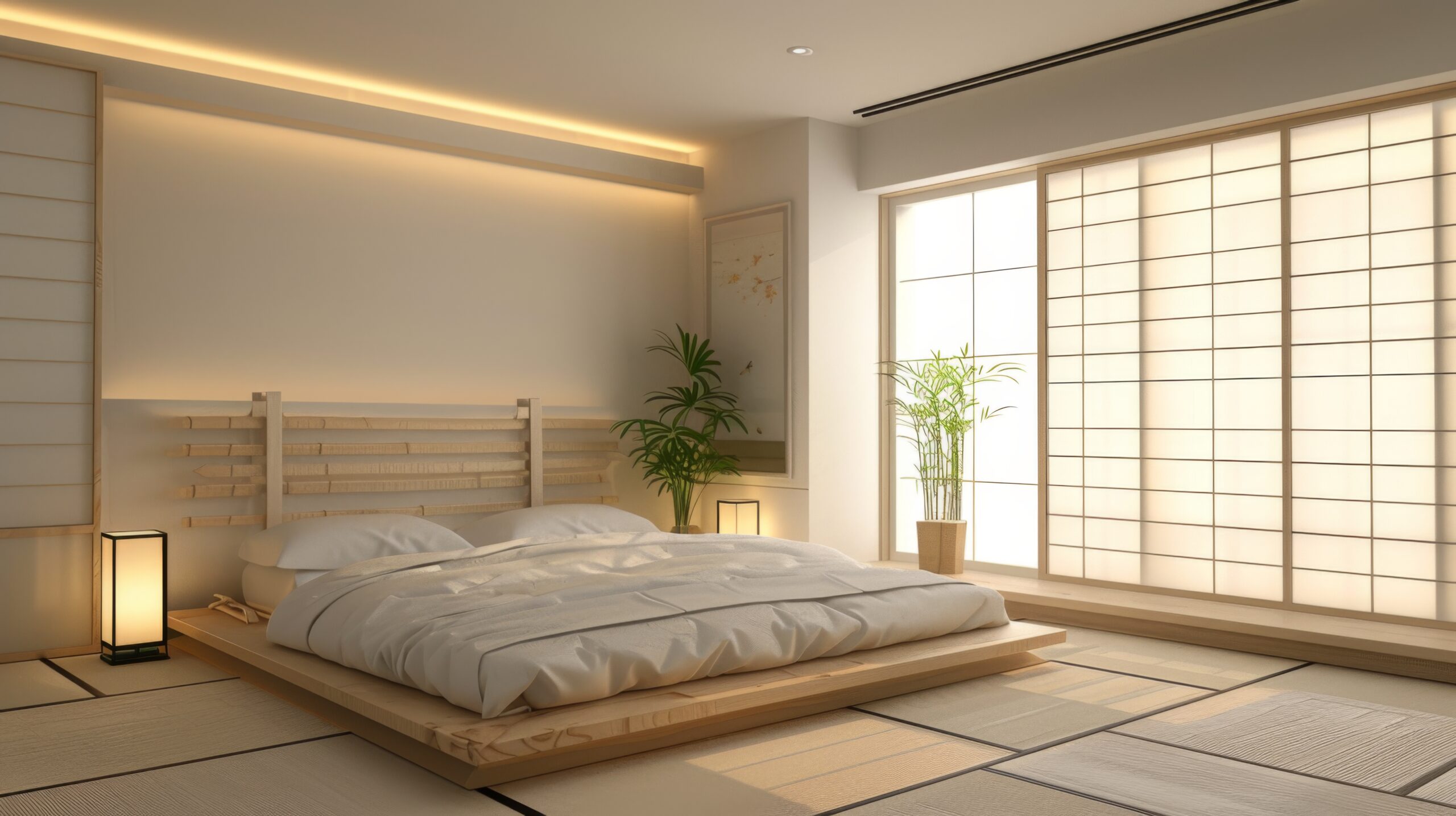 Image de fond, tatami - Futon Tatami